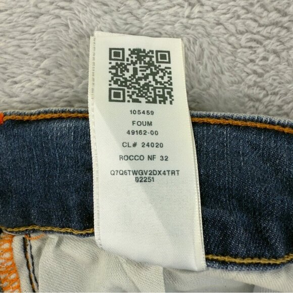 True Religion NWT Men's Size 33x32 Rocco Skinny NF 32 SN 105459 Blue Denim Jeans - Picture 8 of 11